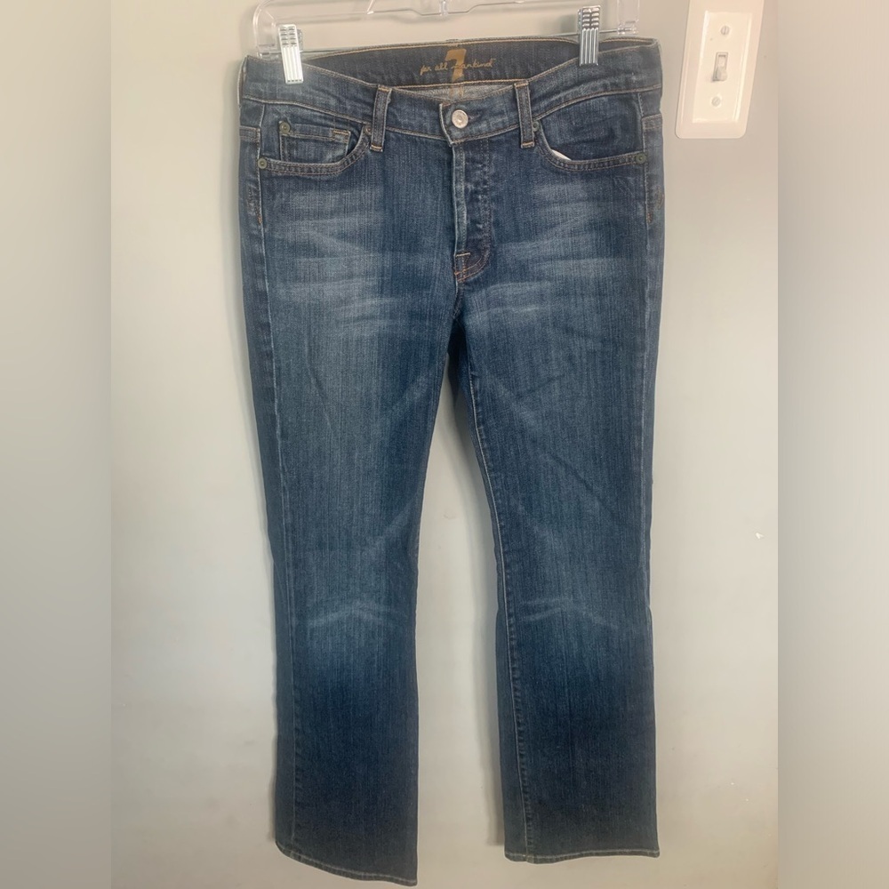 7 For All Mankind “Boy Cut” Button Fly Jeans